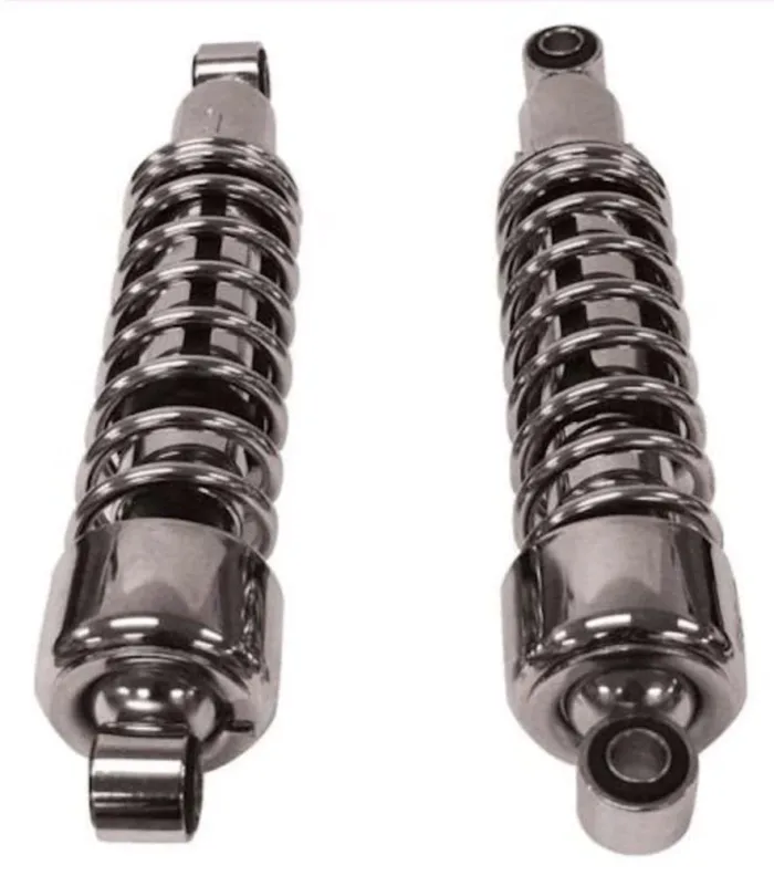 Chrome 14.25" 14 1/4" Stiletto Rear Shocks Absorbers Harley Sportster Ironhead