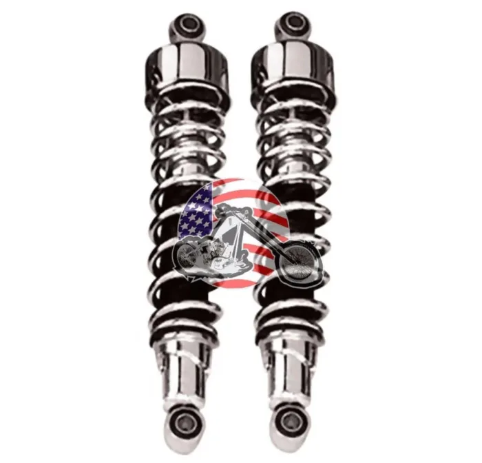 Chrome 14.25" 14 1/4" Stiletto Rear Shocks Absorbers Harley Sportster Ironhead