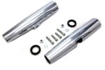 Chrome 39mm Front End Fork Tube Covers Shrouds Harley 86-03 Sportster 883 & 1200
