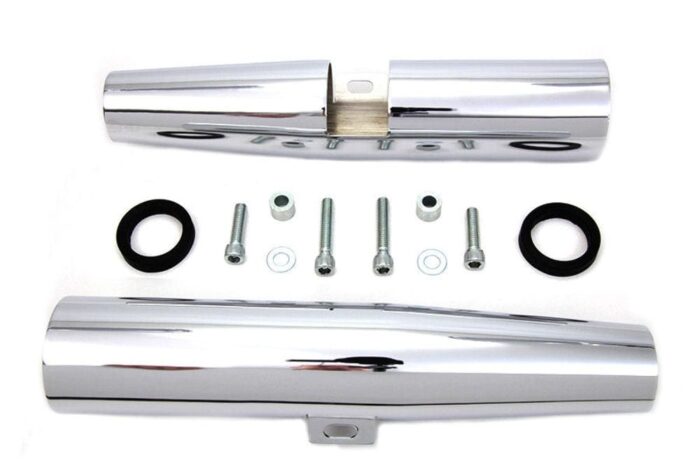 Chrome 39mm Front End Fork Tube Covers Shrouds Harley 86-03 Sportster 883 & 1200