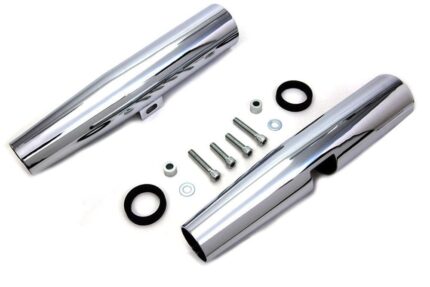 Chrome 39mm Front End Fork Tube Covers Shrouds Harley 86-03 Sportster 883 & 1200