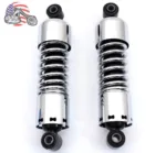 Chrome AEE 11" Slammer Adjustable Rear Shocks Lowering Kit 1991-2017 Harley Dyna