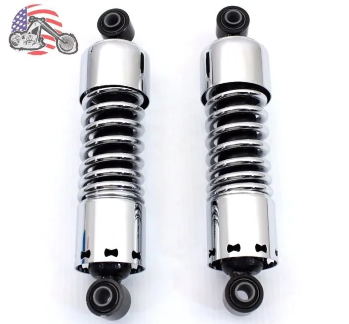 Chrome AEE 11" Slammer Adjustable Rear Shocks Lowering Kit 1991-2017 Harley Dyna