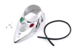Chrome Cateye Speedometer Gas Tank Dash Panel Cover Harley WL Knucklehead 45ci