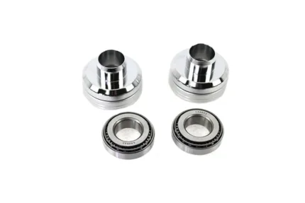 Chrome Fork Stem Neck Cups 7/8" 1" Front End Conversion Kit Harley Sportster 45"
