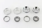Chrome Fork Stem Neck Cups 7/8" 1" Front End Conversion Kit Harley Sportster 45"