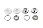 Chrome Fork Stem Neck Cups 7/8" 1" Front End Conversion Kit Harley Sportster 45"