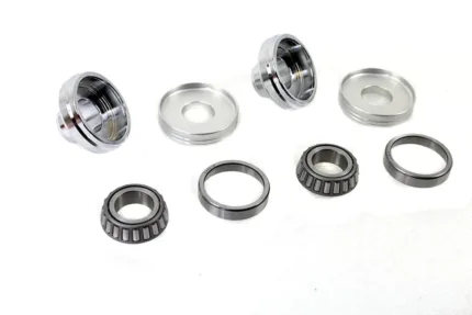 Chrome Fork Stem Neck Cups 7/8" 1" Front End Conversion Kit Harley Sportster 45"