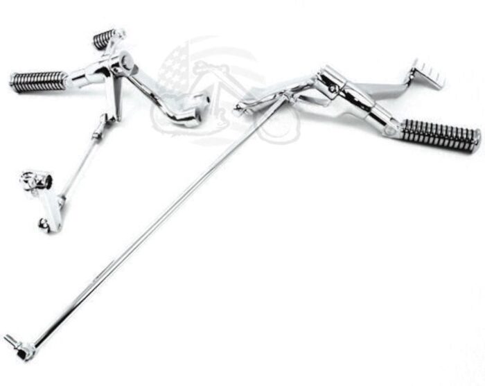 Chrome Forward Controls Control Kit w/ Footpeg Set 2004-2013 Harley Sportster XL