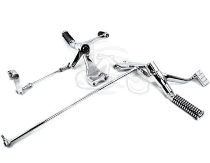 Chrome Forward Controls Control Kit w/ Footpeg Set 2004-2013 Harley Sportster XL