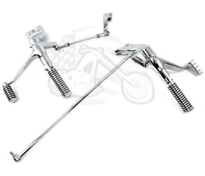 Chrome Forward Controls Control Kit w/ Footpeg Set 2004-2013 Harley Sportster XL