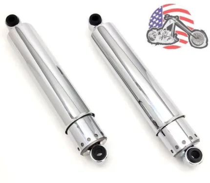 Chrome Full Cover 14" Rear Shocks Absorbers Harley K Model Ironhead 54500-56A
