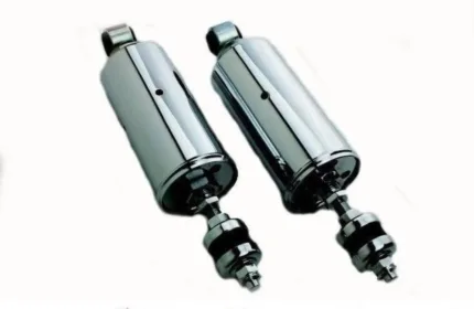 Chrome Height Adjustable Lowered Shocks Lowering Kit 2000-2017 Harley Softail