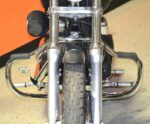 Chrome Highway Bar Mustache Bar Crash Engine Guard w/ Pegs 2006-2017 Harley Dyna