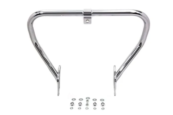 Chrome Mid Control Dyna Front Crash Engine Frame Guard 91-2005 Harley Davidson