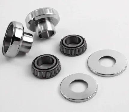 Chrome Neck Cups Cup Set Timken Bearings Kit Harley Chopper Bobber Custom 12253