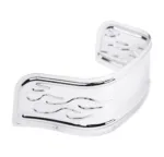 Chrome Replacement Flamed Fender Skirt Tip Harley Softail Touring Electra Glide