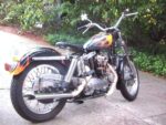 Chrome Replica 13.5 Covered Rear Shocks Harley Ironhead Shovelhead Sportster FLH