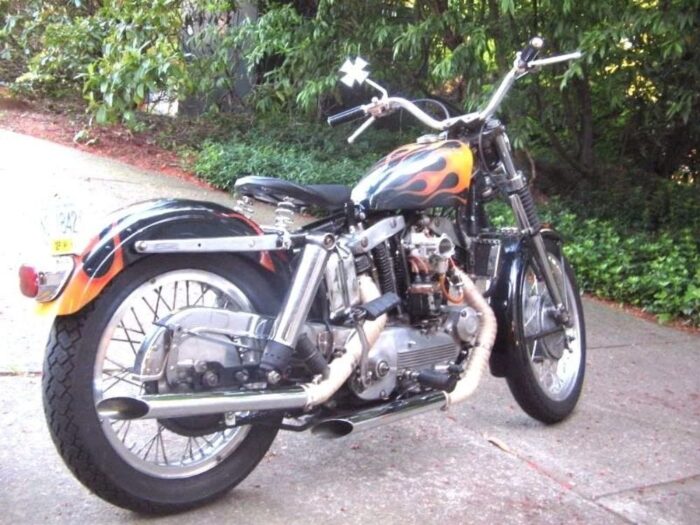 Chrome Replica 13.5 Covered Rear Shocks Harley Ironhead Shovelhead Sportster FLH