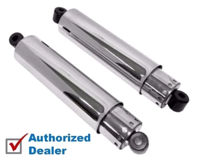 Chrome Replica 13.5 Covered Rear Shocks Harley Ironhead Shovelhead Sportster FLH