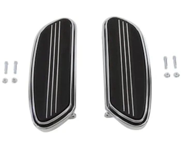 Chrome Streamliner Footboards Floorboards Harley Softail Touring Bagger Dresser