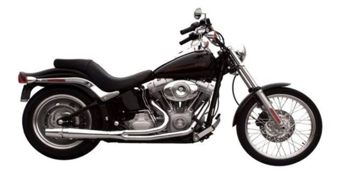 Chrome Thunderheader 2 into 1 Exhaust Pipe Header System 12-17 Harley Softail