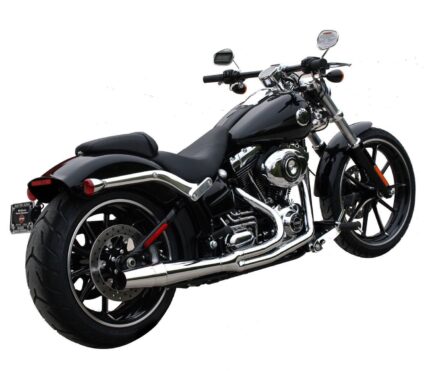 Chrome Thunderheader 2 into 1 Exhaust Pipe Header System 12-17 Harley Softail