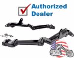 Ciro Black Driver Rider Floorboard Highway Footpeg Peg Mount Harley Touring 09+