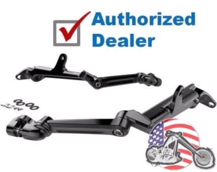 Ciro Black Driver Rider Floorboard Highway Footpeg Peg Mount Harley Touring 09+
