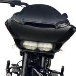 Custom Dynamics Sequential Black LED Windshield Trim Harley Road Glide - 2015+