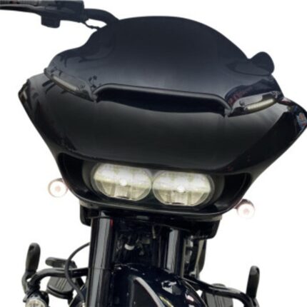 Custom Dynamics Sequential Black LED Windshield Trim Harley Road Glide - 2015+
