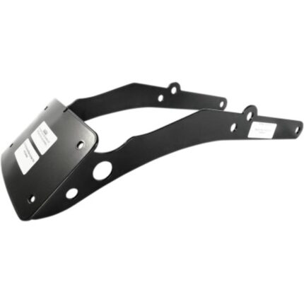 Cycle Vision Black Curved License Plate Holder Mount Harley M8 Softail FLSL FXBB