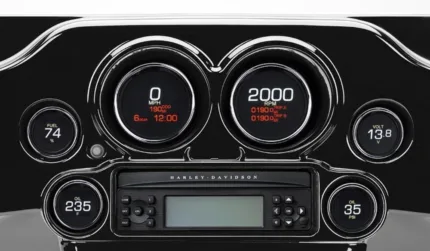 Dakota Digital Chrome Dresser MLX 6 Gauge Kit Set Upgrade 96-03 Harley Touring