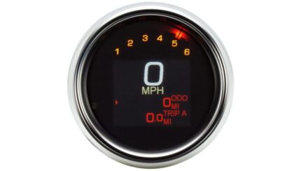Dakota Digital Tank Speedometer MLX 3000 Chrome LED 3-3/8 inch 1994-03 Harley