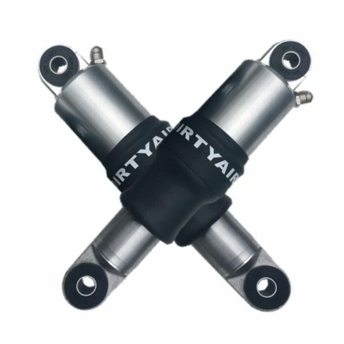 Dirty Air 3" Aluminum SS Series Short Shocks Rear Pair Polish Adjustable Harley