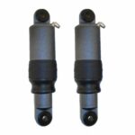 Dirty Air 3" Aluminum SS Series Short Shocks Rear Pair Set Raw Adjustable Harley