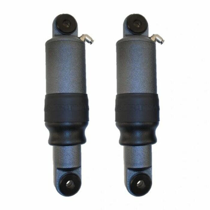 Dirty Air 3" Aluminum SS Series Short Shocks Rear Pair Set Raw Adjustable Harley