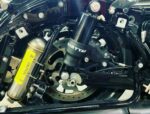 Dirty Air 4" Aluminum Shocks Pair Rear Set Raw Adjustable Harley Touring OE