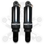Dirty Air 5" Aluminum Shocks Rear Pair Set Chrome OE Adjustable Harley Touring