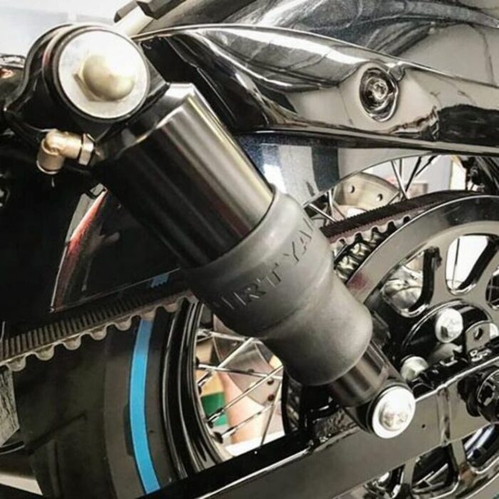 Dirty Air Raw Aluminum Shocks Pair OE Adjustable Rear Harley Dyna 2017-down
