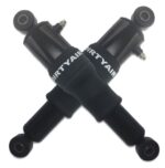 Dirty Air Rear Steel Air Ride Shocks Suspension Pair Harley Touring Bagger 80-21