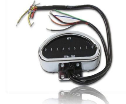 Electronic Digital LED Speedometer Speedo Tachometer Indicator Harley Chopper XL