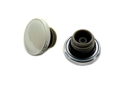 Fat Bob Split Tank Gas Caps Chrome Dual Pair Vented Evo 1996-2017 Harley Softail