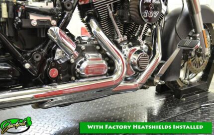 Fuel Moto Jackpot Exhaust Header Pipe Black 2-1-2 Crossover Harley Trikes 09-16