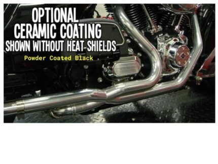 Fuel Moto Jackpot Exhaust Header Pipe Black 2-1-2 Crossover Harley Trikes 09-16