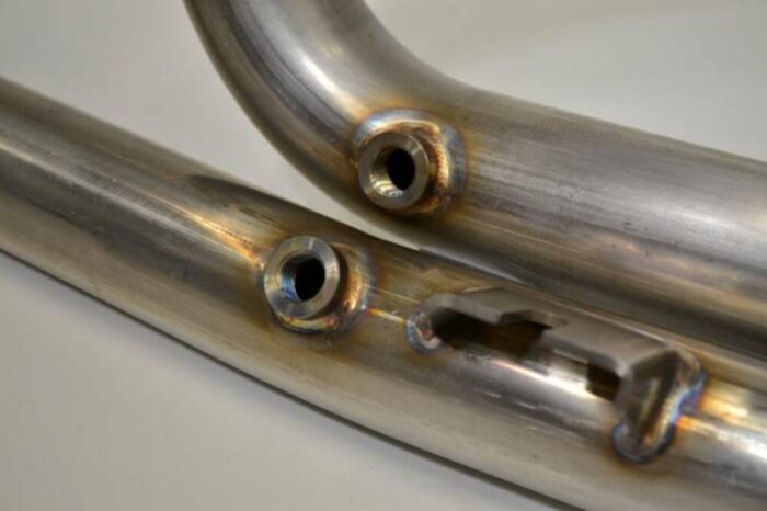 Fuel Moto Jackpot Exhaust Header Pipe Steel 2-1-2 Crossover Harley Trikes 09-16
