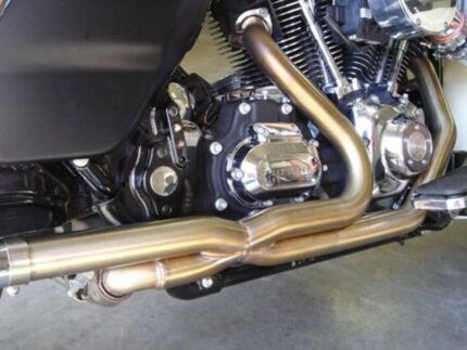 Fuel Moto Jackpot Exhaust Header Pipe Steel 2-1-2 Crossover Harley Trikes 09-16