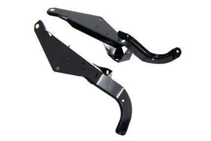 Heavy Duty Outer Fairing Support Bracket Set Black Harley Batwing Touring 96-13