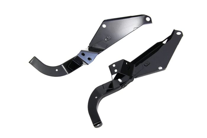 Heavy Duty Outer Fairing Support Bracket Set Black Harley Batwing Touring 96-13