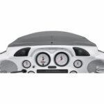 Hogtunes Black Chrome Hog Pod Inner Fairing Dash Trim Tweeter Kit Harley Batwing